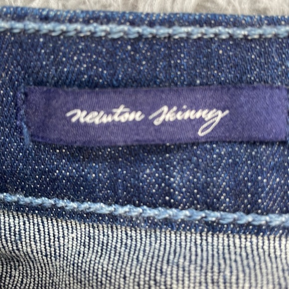 McGuire Jeans Women's 26 Velvet Bows Newton Skinny Cropped Stretch Denim Blue - Picture 14 of 16